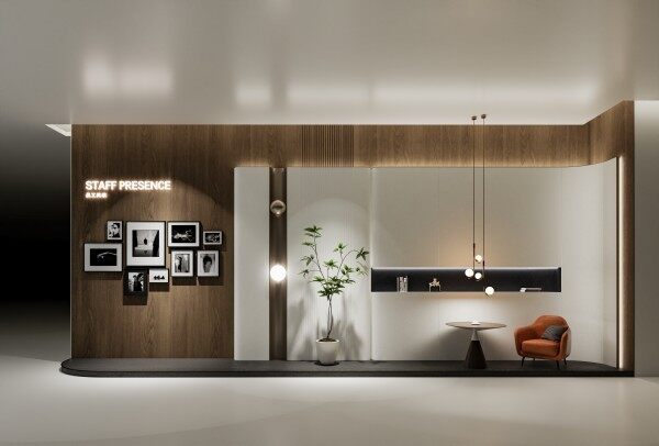 巴迪斯新厂6楼多媒体展厅侧墙001